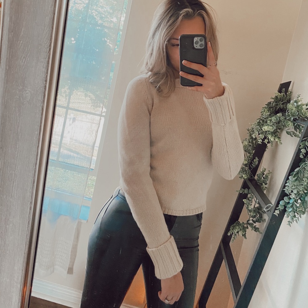 J. Crew tan/Cream Sweater 🥃